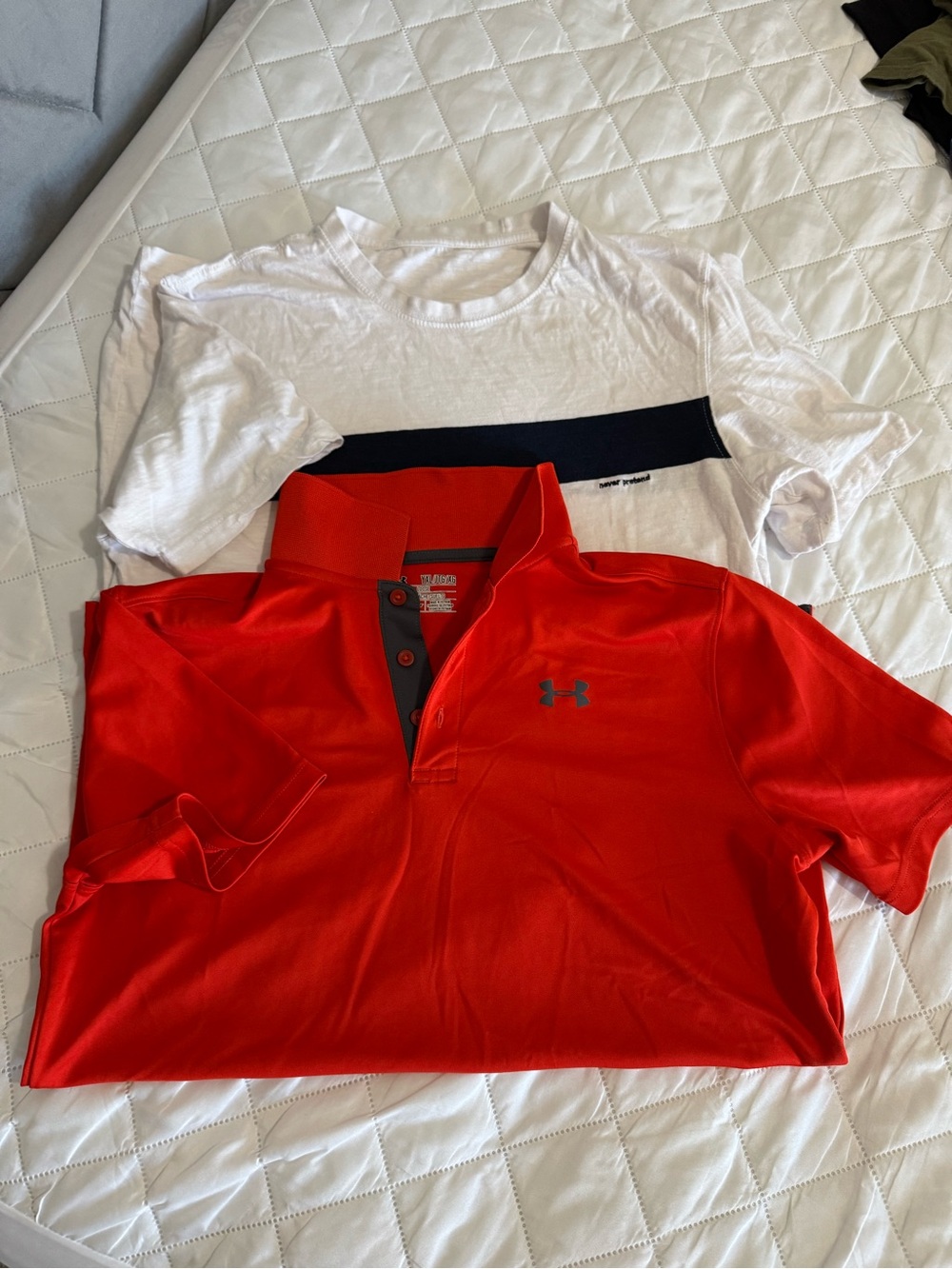 Under Armour Men’s Red Polo with Contrast Placket
